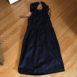 Kirribilla ruffle neck halter dress size 4